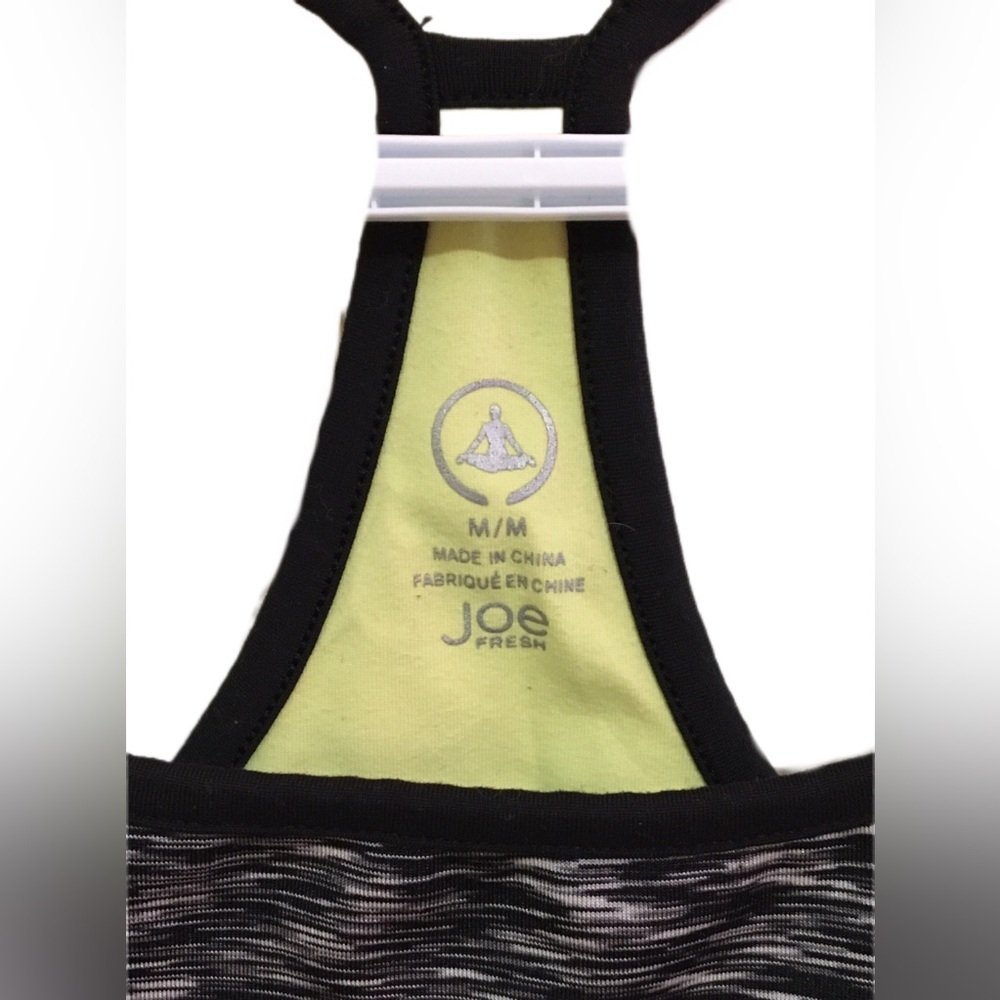 Joe Fresh Gray and Black Fitted Sleeveless Tank Top - Picture 5 of 6